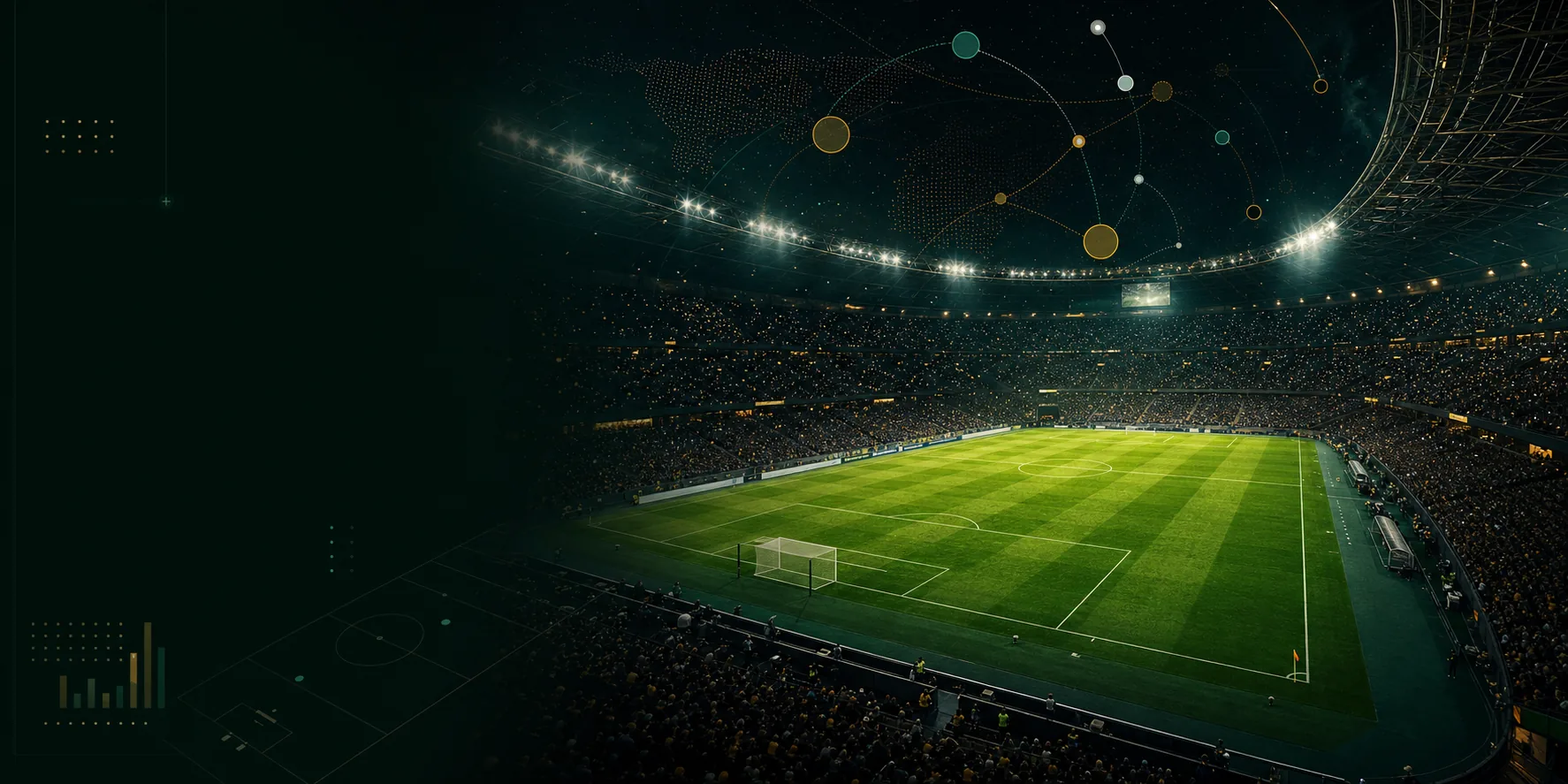 A floodlit football stadium from the Project Turtle archive